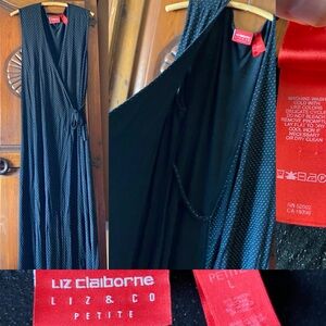 Vintage Liz Claiborne wrap maxi dress 🌺🛍️